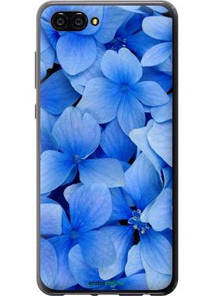 Чехол на huawei nova 2s синие цветы "526u-1388-10746"