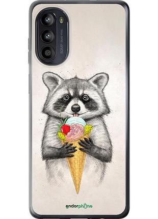 Чехол на motorola moto g52 енотик с мороженым "4602u-2691-10746"