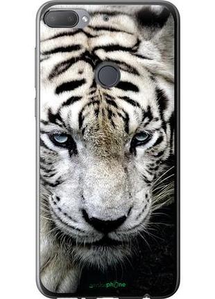 Чехол на htc desire 12 plus грустный белый тигр "106u-1485-10746"