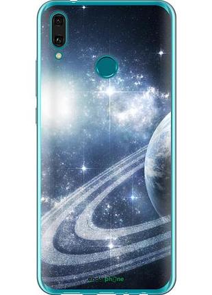 Чехол на huawei y9 2019 кольца сатурна "173u-1602-10746"