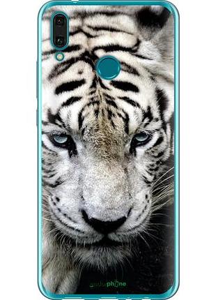 Чохол на huawei y9 2019 грусний білий тигр "106u-1602-10746"