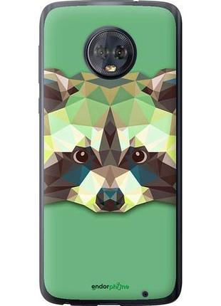 Чехол на motorola moto g6 plus енот "1217u-976-10746"