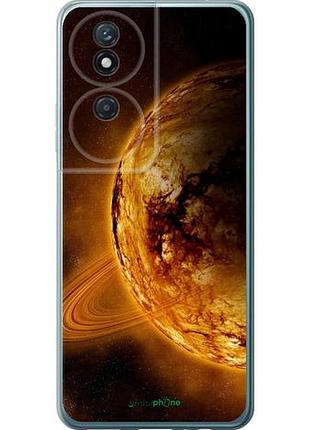 Чехол на huawei honor play 50 plus жёлтый сатурн "170u-3399-10746"