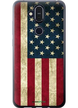 Чехол на nokia 8.1 флаг сша "395u-1620-10746"