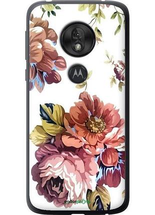 Чехол на motorola moto g7 play vintage flowers "4333u-1656-10746"