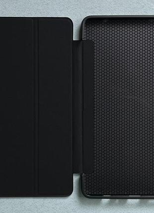Redmi pad se 8.7" чехол-книжка smart cover black высококачественная эко кожа, чёрный, подставка для просмотра