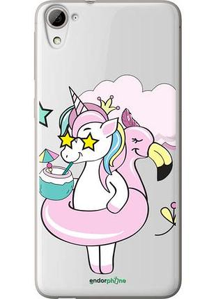 Чехол на htc desire 826 dual sim crown unicorn "4660u-312-10746"