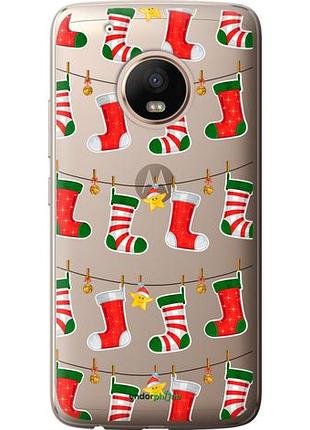 Чехол на motorola moto g5 plus новогодний 9 "4622u-1038-10746"