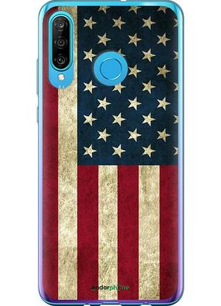 Чехол на huawei p30 lite флаг сша "395u-1651-10746"
