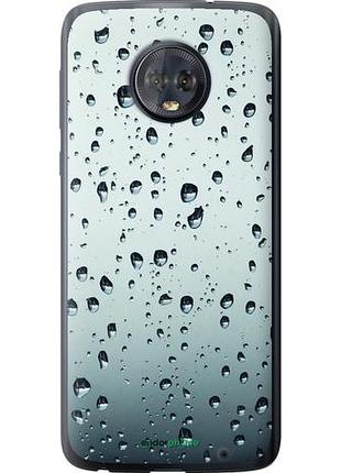 Чехол на motorola moto g6 plus стекло в каплях "848u-976-10746"