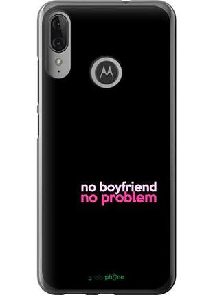 Чехол на motorola moto e6 plus no boyfriend no problem "4549u-1780-10746"