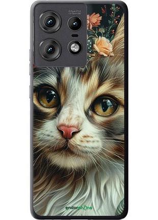 Чехол на motorola edge 50 pro 5g cats and flowers "6069u-3710-10746"