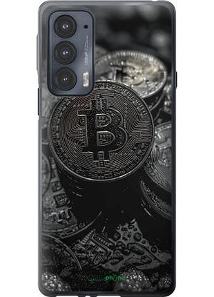 Чехол на motorola edge 20 black bitcoin "6090u-2497-10746"