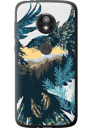 Чехол на motorola moto e5 play арт-орел на фоне природы "3983u-1429-10746"