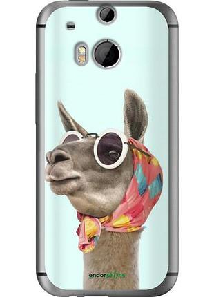 Чехол на htc one m8 модная лама "4479u-30-10746"