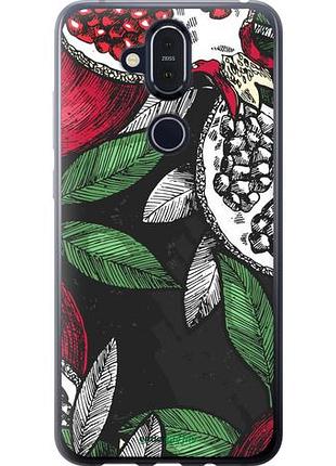 Чехол на nokia 8.1 гранат "4692u-1620-10746"