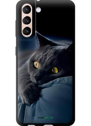 Чохол на samsung galaxy s21 димчастий кіт "825b-2114-2448"