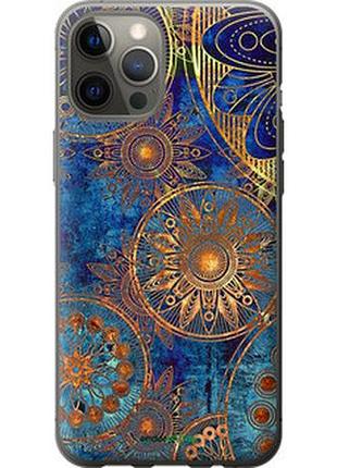 Чехол на iphone 12 pro max золотой узор "678t-2054-2448"