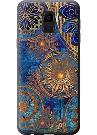 Чехол на samsung galaxy j6 2018 золотой узор "678t-1486-2448"