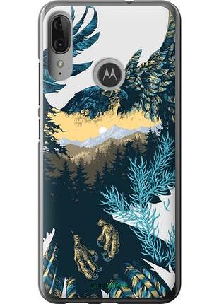 Чехол на motorola moto e6 plus арт-орел на фоне природы "3983u-1780-10746"