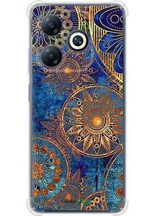 Чехол на tecno spark 20c bg7n золотой узор "678sp-3627-2448"