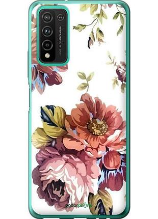 Чехол на huawei honor 10x lite vintage flowers "4333u-2198-10746"