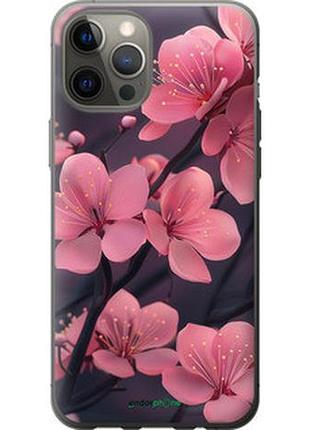 Чехол на iphone 12 pro max пурпурная сакура "6075u-2054-2448"