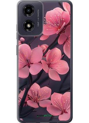 Чохол на motorola moto g24 пурпурова сакура "6075u-3659-2448"