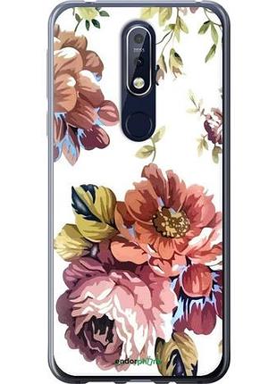 Чехол на nokia 7.1 vintage flowers "4333u-1593-10746"