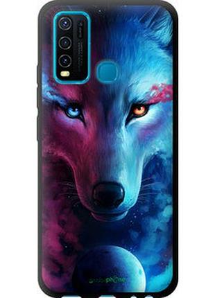 Чехол на vivo y30 арт-волк "3999b-2154-2448"