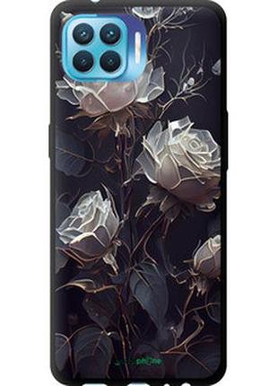 Чехол на oppo reno 4 lite розы 2 "5550b-2099-2448"