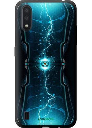 Чехол на samsung galaxy a01 a015f молнии в цилиндре "120b-1842-2448"