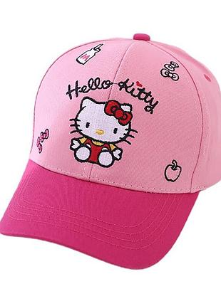 Бейсболка від бренду sport line із рожевим принтом hello kitty