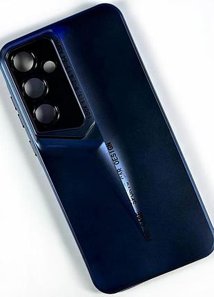 Накладка чехол для samsung a35 4g-5g. цвет синий. acrylic pro сase