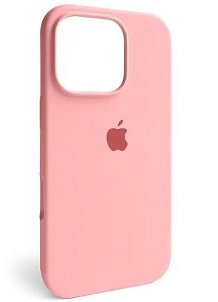 Чехол fiji silicone case для apple iphone 16 pro max бампер накладка soft touch с микрофиброй grapefruit