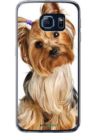 Чехол на samsung galaxy s6 g920 йоркширский терьер с хвостиком "930t-80-2448"