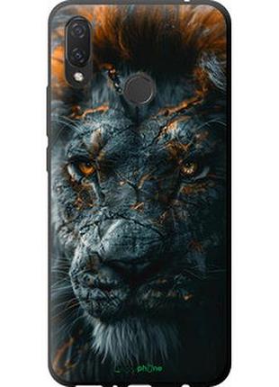 Чохол на huawei p smart plus плам'яний лев "6153b-1555-2448"