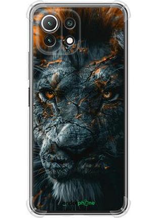 Чохол на xiaomi mi 11 lite плам'яний лев "6153sp-2281-2448"