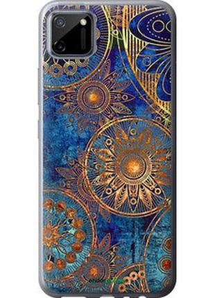 Чехол на realme c11 2020 золотой узор "678u-2031-2448"