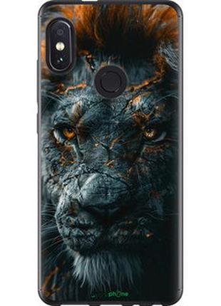 Чехол на xiaomi redmi note 5 пламенный лев "6153u-1516-2448"