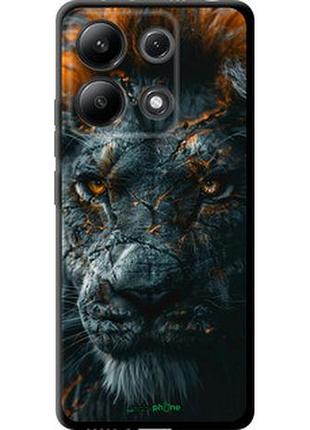 Чехол на xiaomi redmi note 13 4g пламенный лев "6153b-3654-2448"