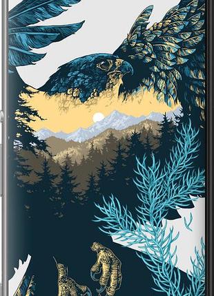 Чехол на sony xperia m5 e5633 арт-орел на фоне природы "3983u-217-10746"