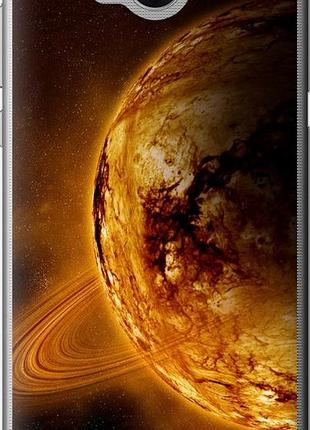 Чехол на huawei y5 2017 жёлтый сатурн "170u-992-10746"