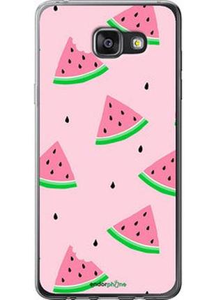 Чехол на samsung galaxy a7 (2016) a710f розовый арбуз "4314t-121-2448"