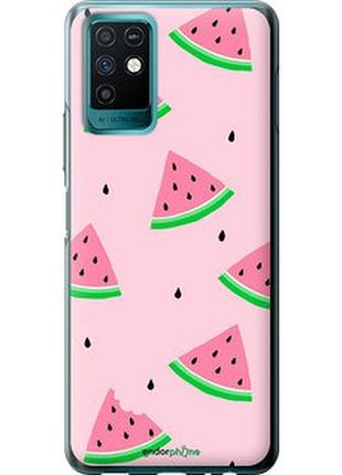 Чохол на infinix note 10 рожевий кавун "4314u-2763-2448"