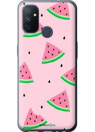 Чохол на oneplus nord n100 рожевий кавун "4314u-2130-2448"