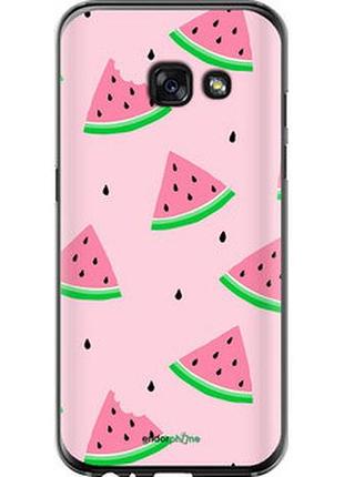 Чехол на samsung galaxy a3 (2017) розовый арбуз "4314u-443-2448"
