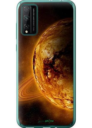 Чехол на huawei honor play 4t pro жёлтый сатурн "170u-1914-10746"