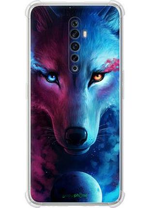 Чехол на oppo reno 2z арт-волк "3999sp-1867-2448"
