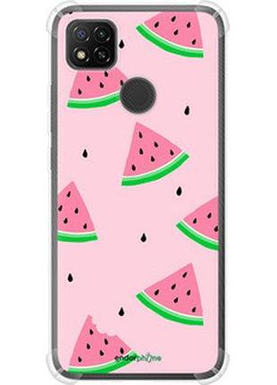 Чехол на xiaomi redmi 9c розовый арбуз "4314sp-2035-2448"